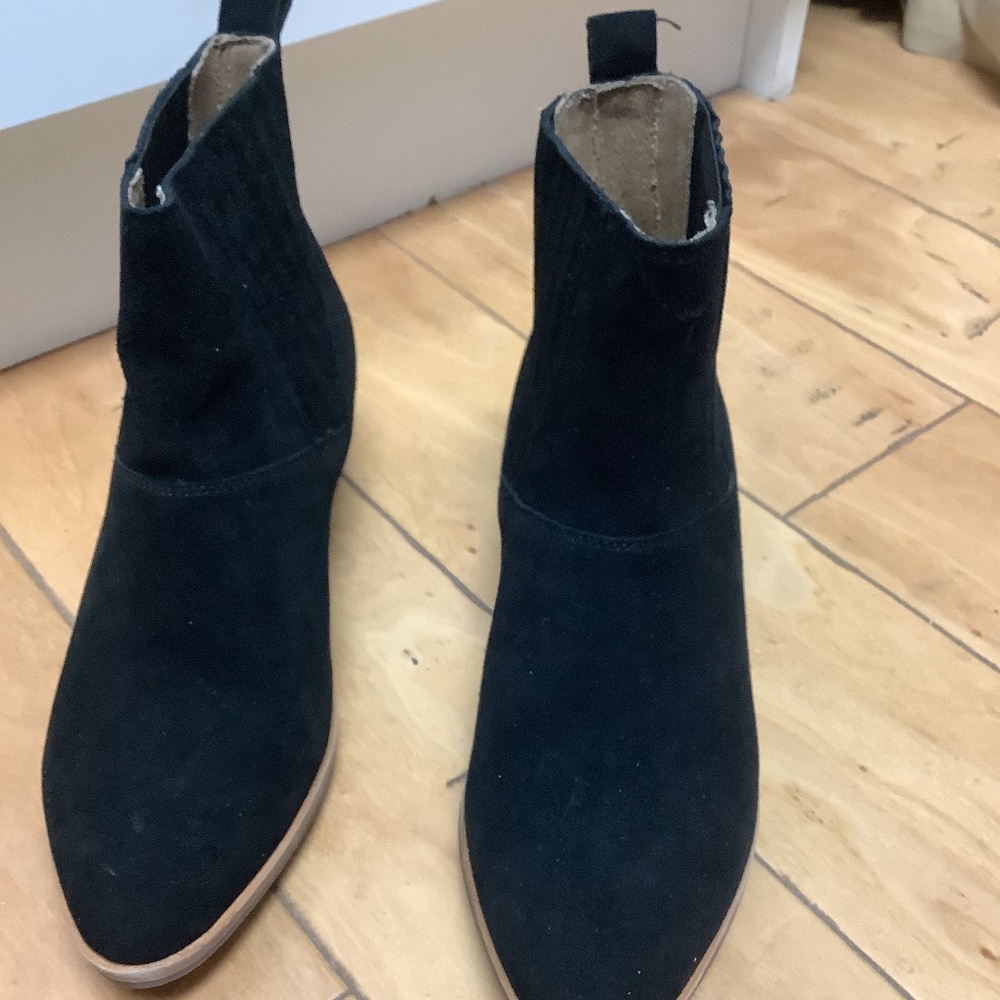 Black Suede Booties